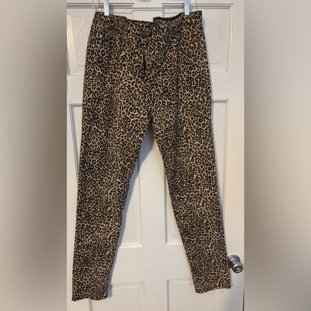 Run & Fly Natural Leopard Stretch Skinny Jeans
